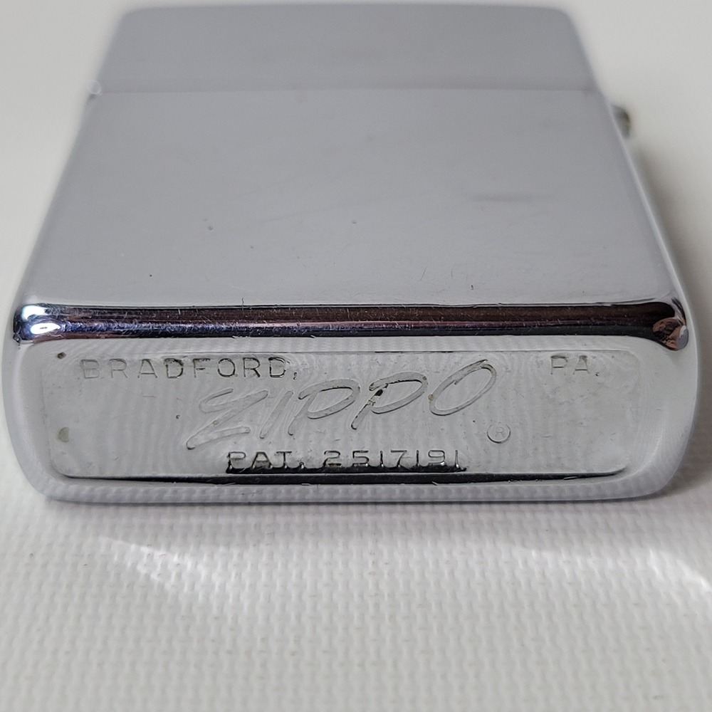 Vintage Zippo Chrome Lighter Bradford PA Pat 2517191 Windproof 1965 - Picture 8 of 11